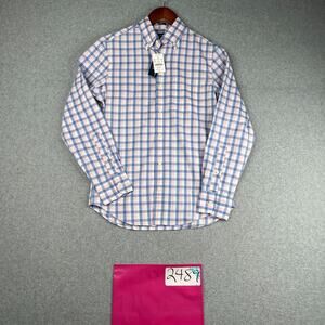 J Crew Shirt XS Blue Pink Plaid Casual Button Up Long Sleeve Casual Slim New NWT